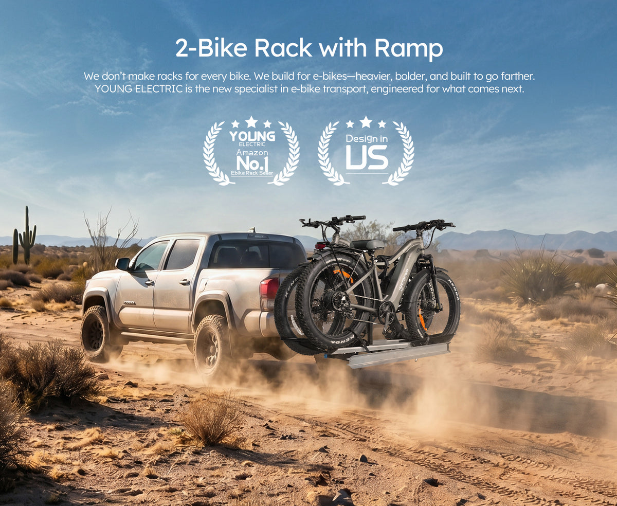 2-bike rack with ramp
