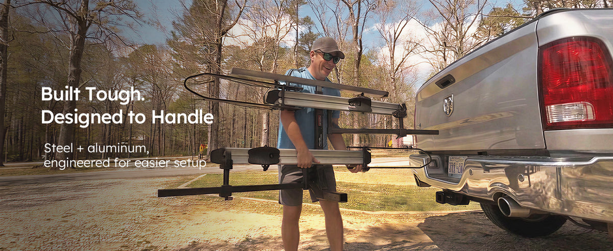 Young Pro 4148 | 200 lbs 2-Bike Hitch Rack with Ramp