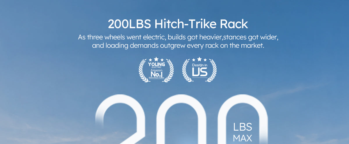 200 lb hitch trike rack