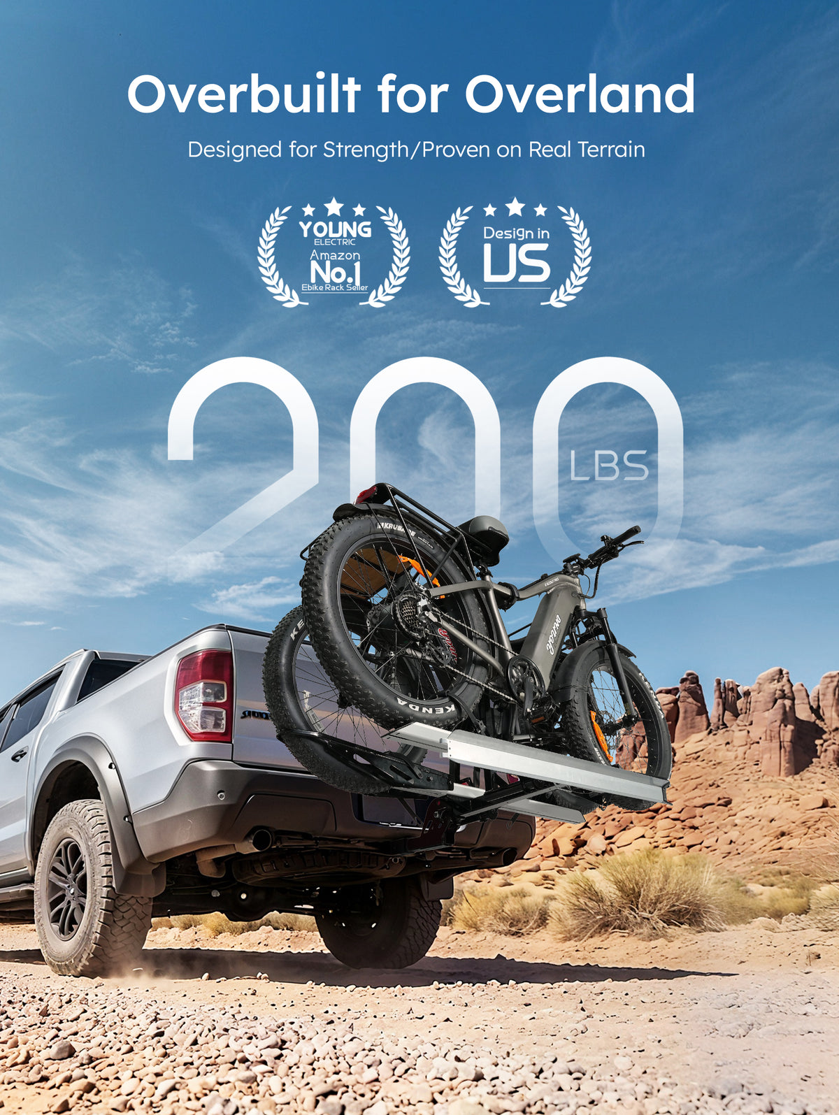 200 lb on a pickup, overland